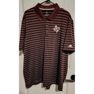 Adidas Texas A&M polo golf shirt